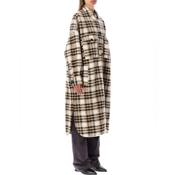 Isabel Marant ÉtoileIsabel Marant Étoile Check Pattern Shirt Coat